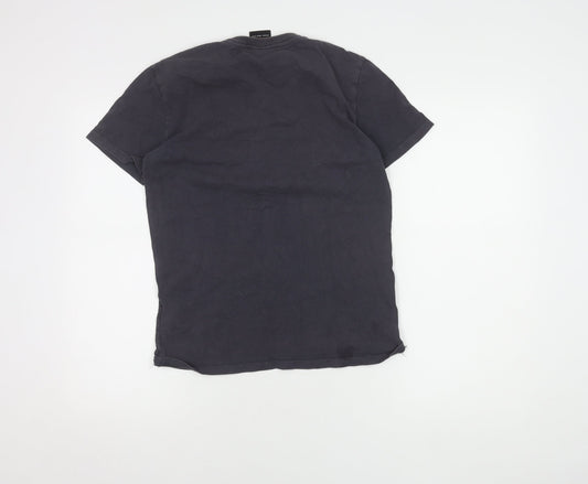 Unisex Adults UK Size XS Superdry Black Basic T-Shirt