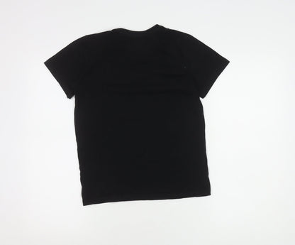 Star Wars Boys Black T-Shirt 11-12 Years Mandalorian Graphic