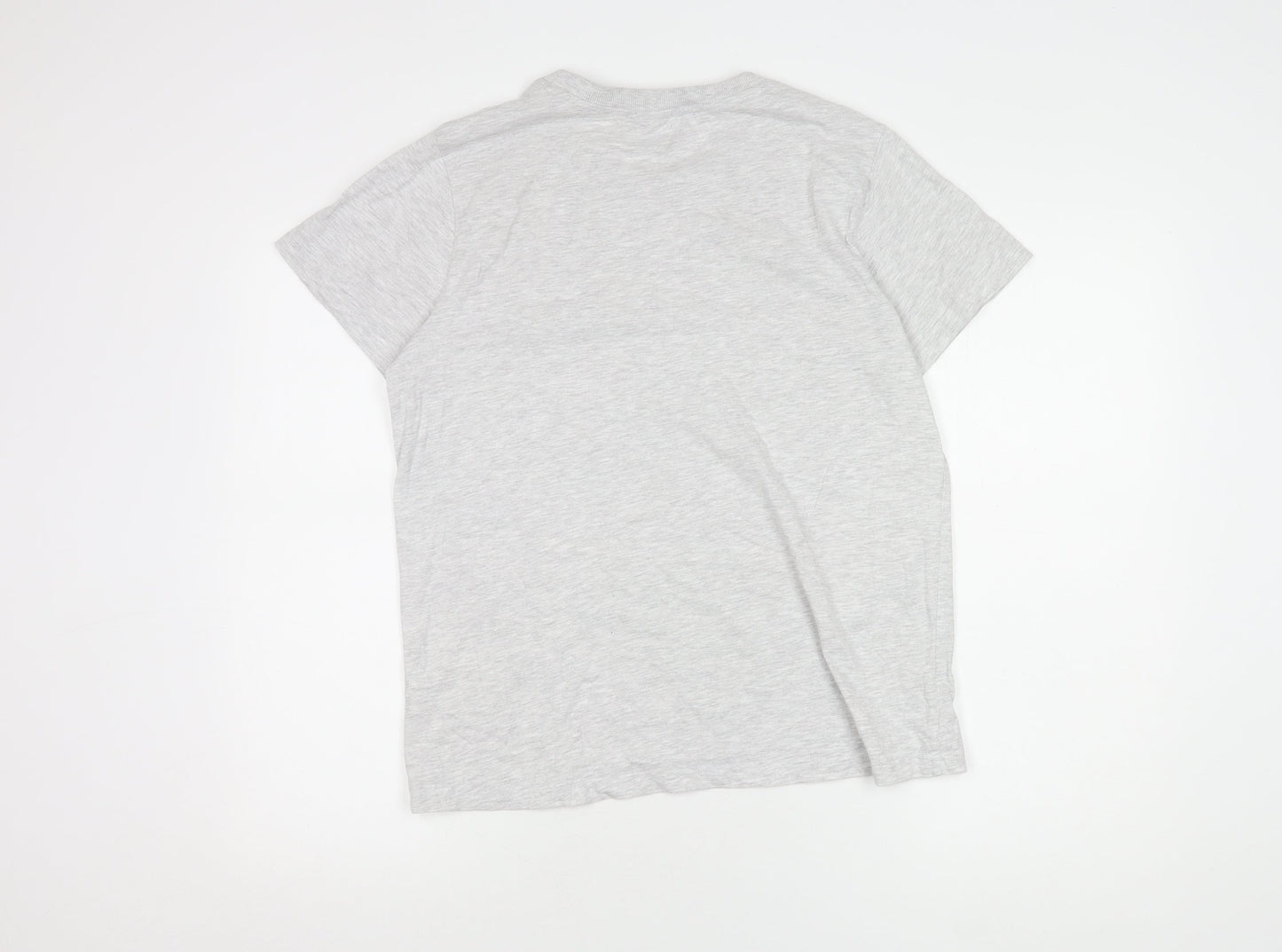 Womens UK Size 10 Disney Grey Basic T-Shirt