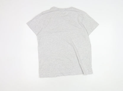 Womens UK Size 10 Disney Grey Basic T-Shirt