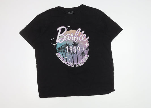 Tu Women's Barbie Black XL Crew Neck T-Shirt