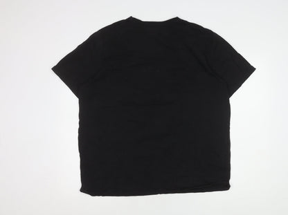Womens UK Size XL TU Black Basic T-Shirt