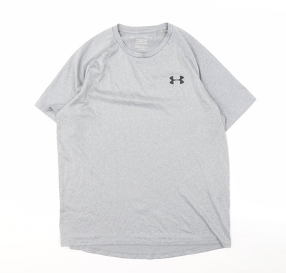 Under Armour Men's Grey T-Shirt - Size S, Activewear