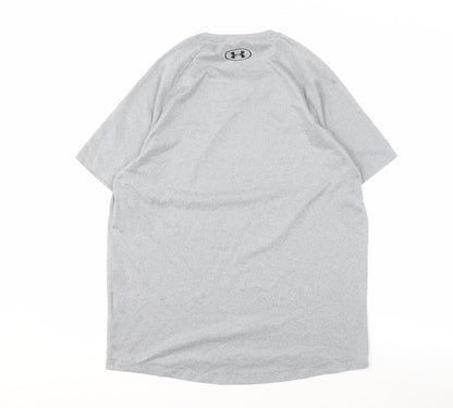 Under Armour Men's Grey T-Shirt - Size S, Activewear