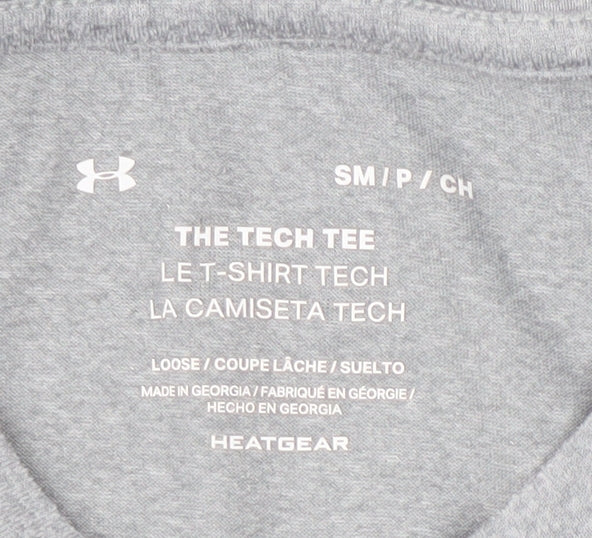 Under Armour Men's Grey T-Shirt - Size S, Activewear