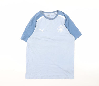 Puma Men's Blue Sports T-Shirt, Size S, Short Sleeve