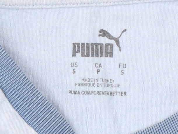 Puma Men's Blue Sports T-Shirt, Size S, Short Sleeve