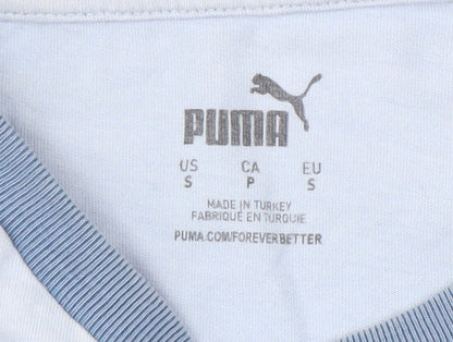 Puma Men's Blue Sports T-Shirt, Size S, Short Sleeve