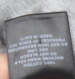 Sesame Street Men's Grey Cotton T-Shirt, S, Cartoon Print