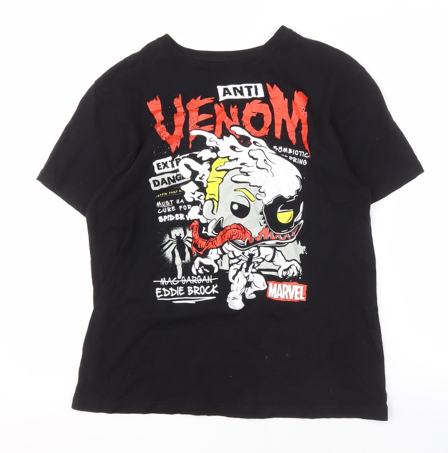Marvel Men's Black Graphic Venom T-Shirt, Size S