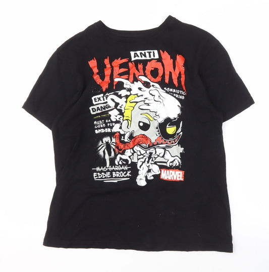 Marvel Men's Black Graphic Venom T-Shirt, Size S