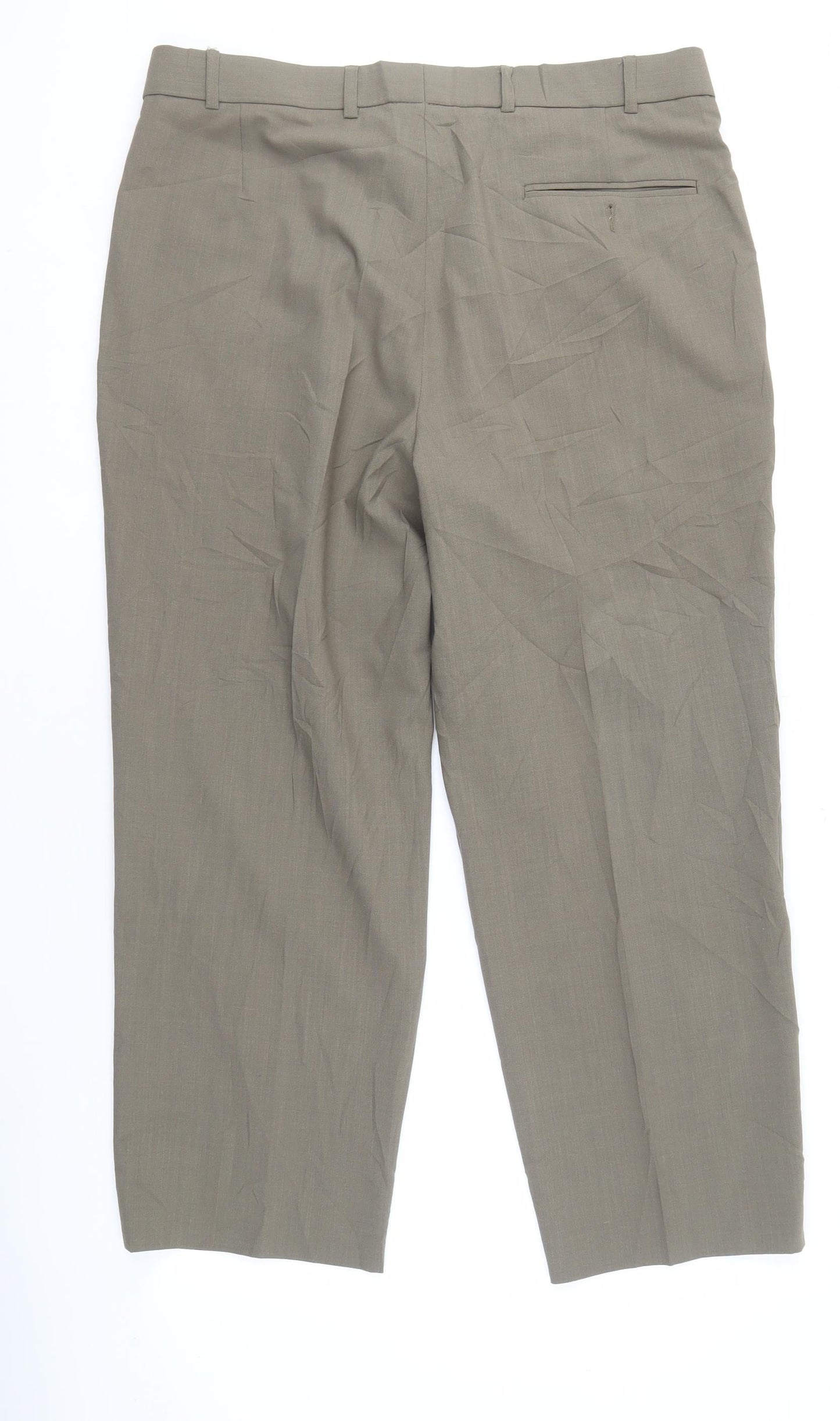 Burton Menswear Brown Trousers, Men's 38 in Straight Leg