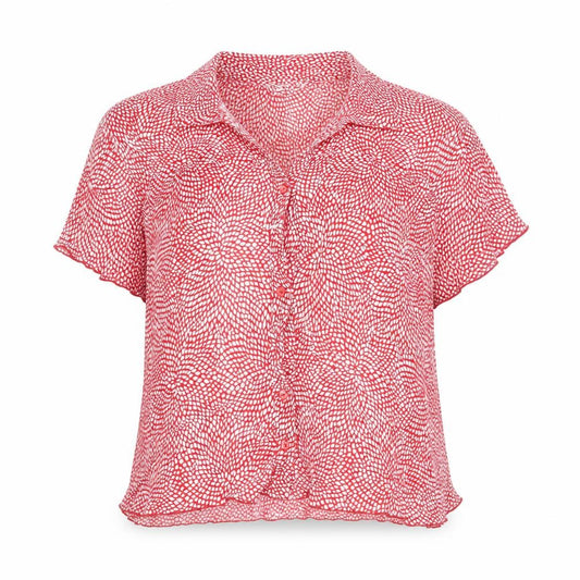 Womens UK Size 20 BHS Red Basic Blouse