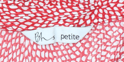 Womens UK Size 20 BHS Red Basic Blouse
