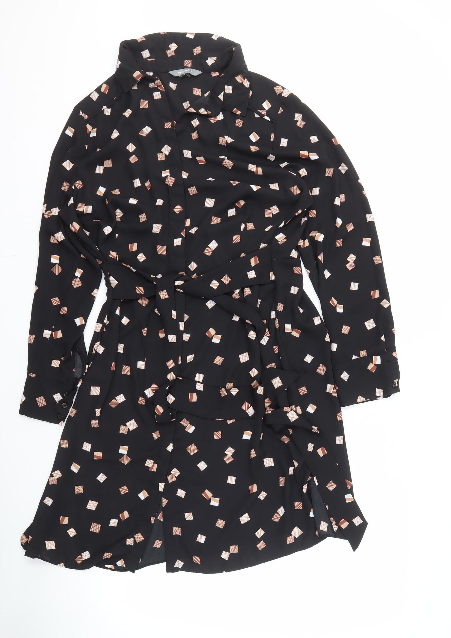 Principles Women's Black Geometric Dress, Size 18
