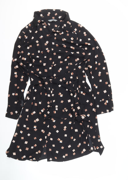 Principles Women's Black Geometric Dress, Size 18