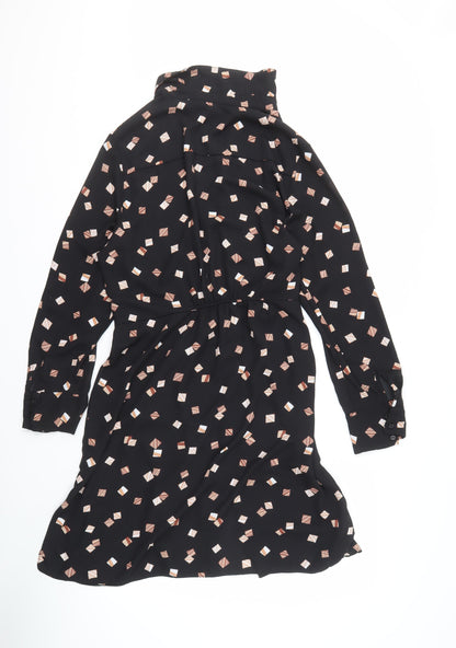 Principles Women's Black Geometric Dress, Size 18
