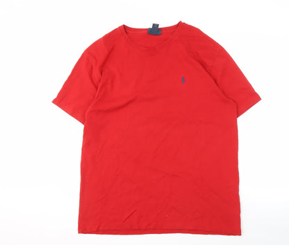 Polo Ralph Lauren Red Men's Cotton T-Shirt Size L