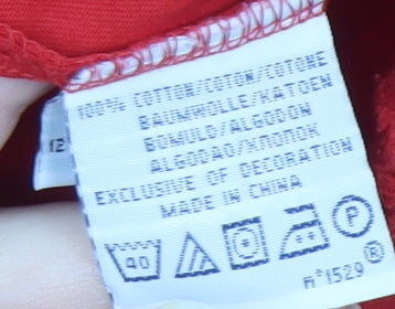 Polo Ralph Lauren Red Men's Cotton T-Shirt Size L