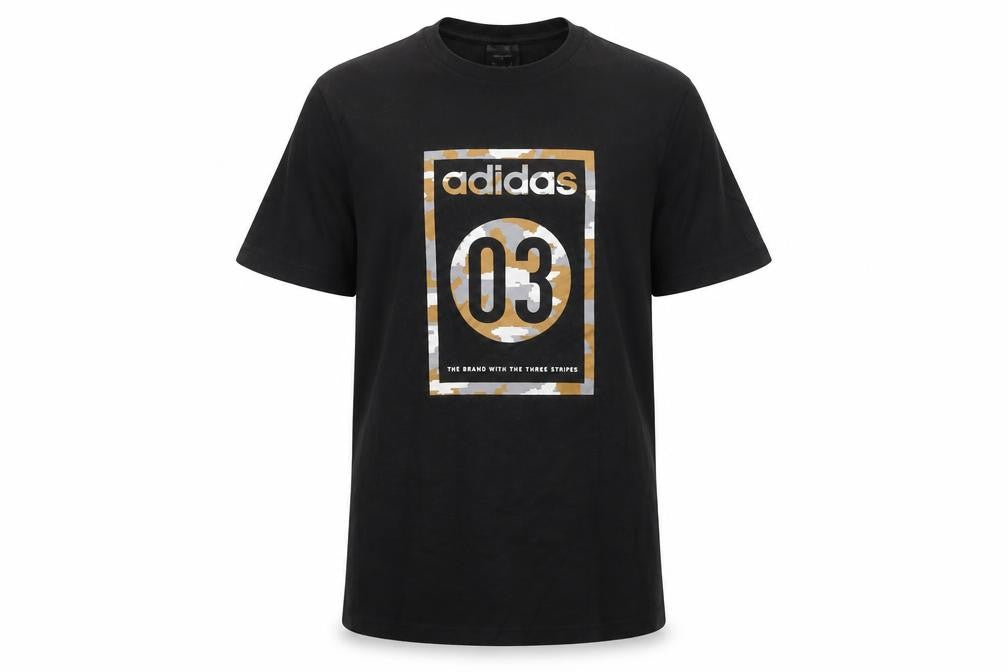 Mens UK Size M adidas Black  T-Shirt