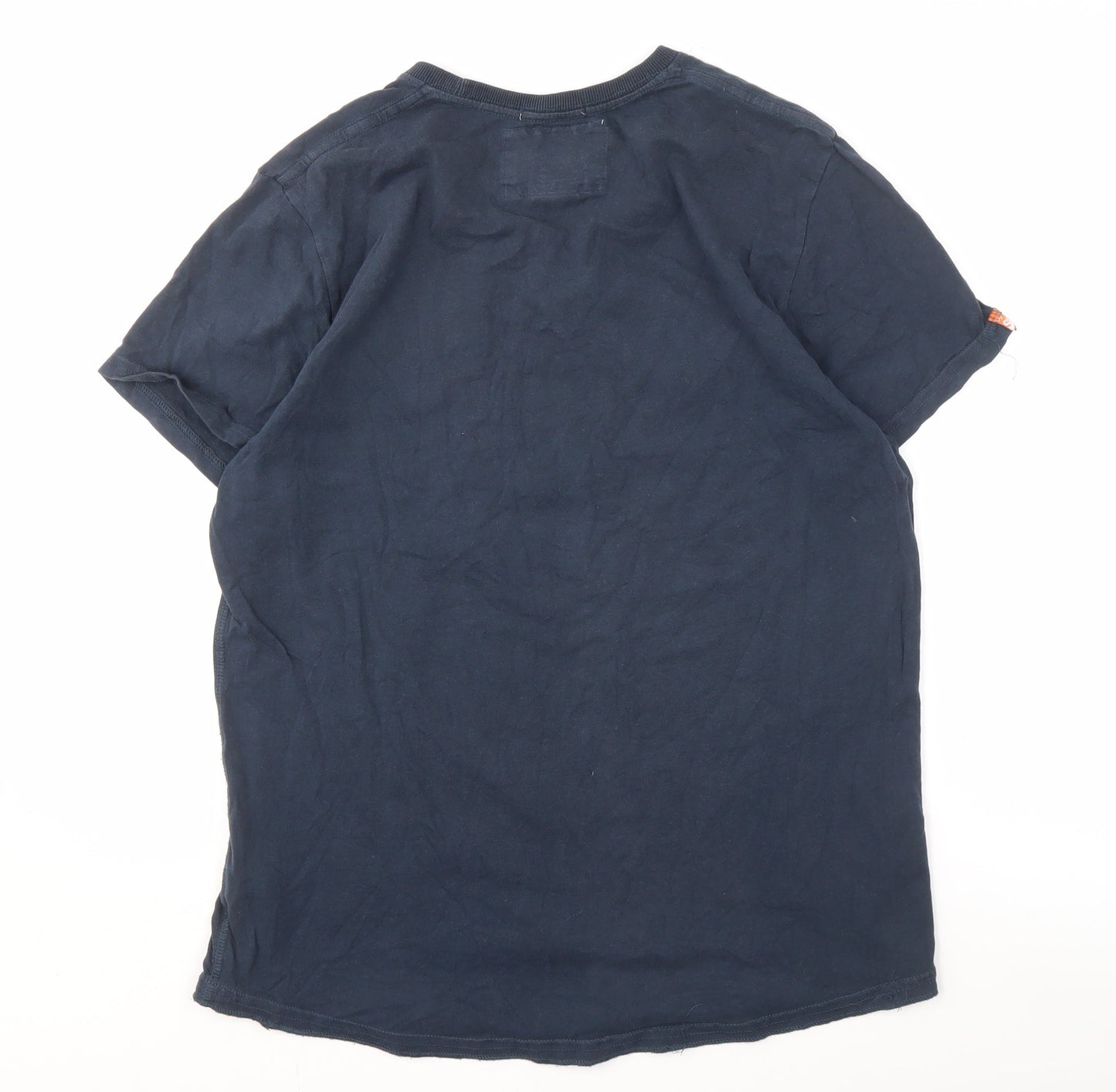 Superdry Men's Blue T-Shirt, Size L, Graphic Print