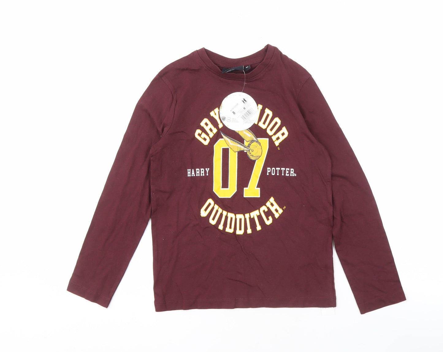 Harry Potter Boys Red Long Sleeve T-Shirt Size 8 Years