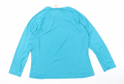 Decathlon Men's Blue Long Sleeve T-Shirt M