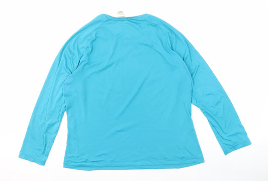 Decathlon Men's Blue Long Sleeve T-Shirt M