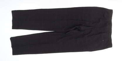 Marks and Spencer Men's Black Check Dress Pants, Size 36