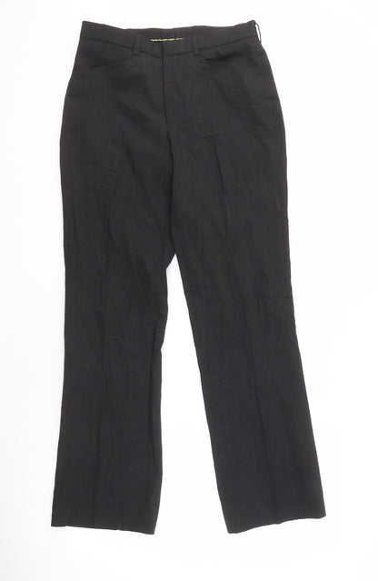 River Island Men's Black Trousers, 30W 32L, Formal Wear
