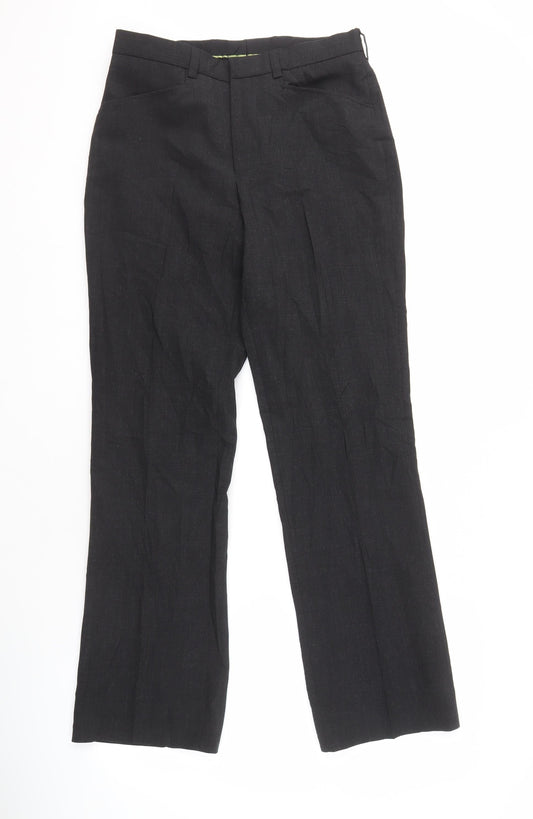 River Island Men's Black Trousers, 30W 32L, Formal Wear