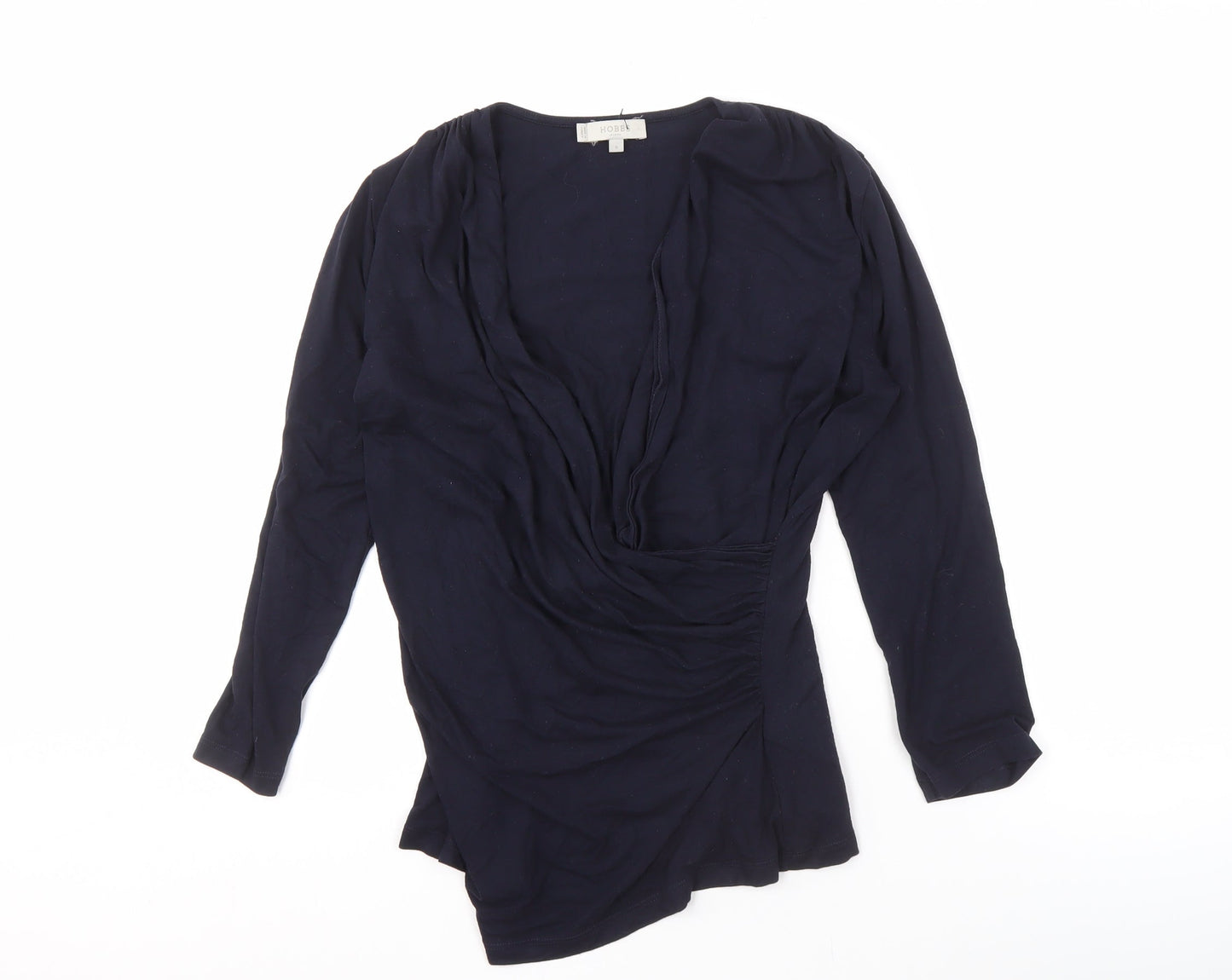 Womens UK Size S Hobbs Blue Basic Blouse