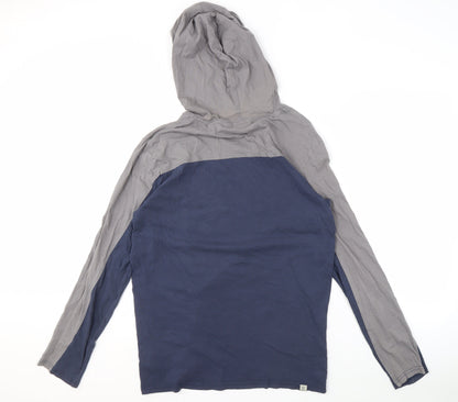 Vans Men's Blue Grey Pullover Hoodie M Skate