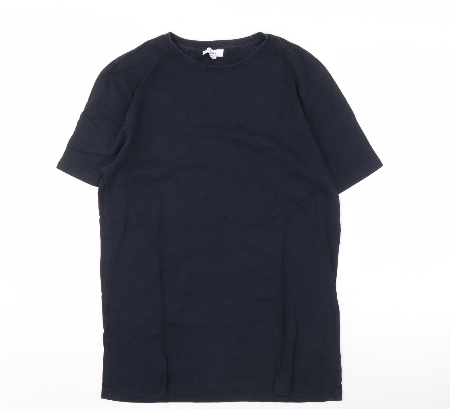 Reiss Black Men's Medium Cotton T-Shirt, Short Sleeve