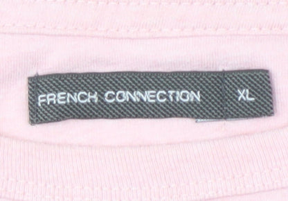 Mens UK Size XL French Connection Pink  T-Shirt