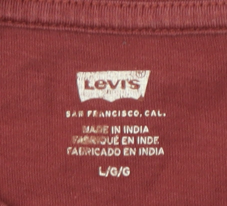 Levi's Men's Red Graphic Print T-Shirt L
