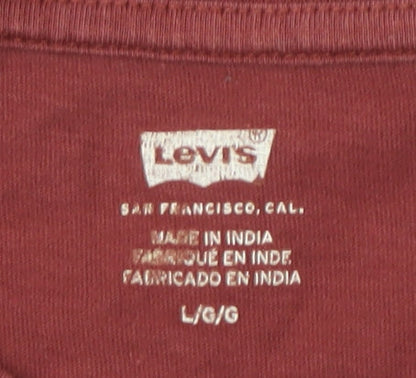 Levi's Men's Red Graphic Print T-Shirt L