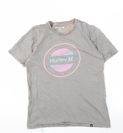 Mens UK Size S Hurley Grey  T-Shirt