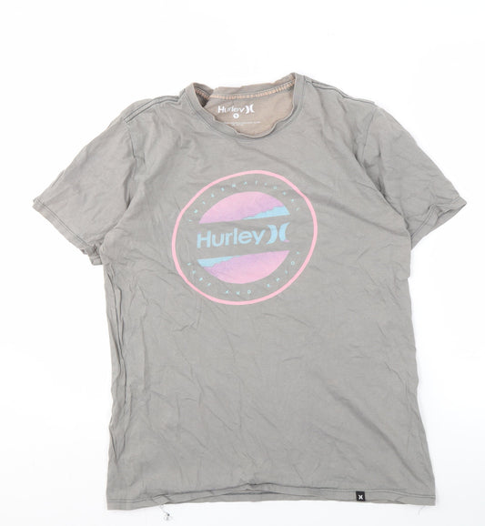 Mens UK Size S Hurley Grey  T-Shirt