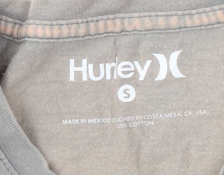 Mens UK Size S Hurley Grey  T-Shirt
