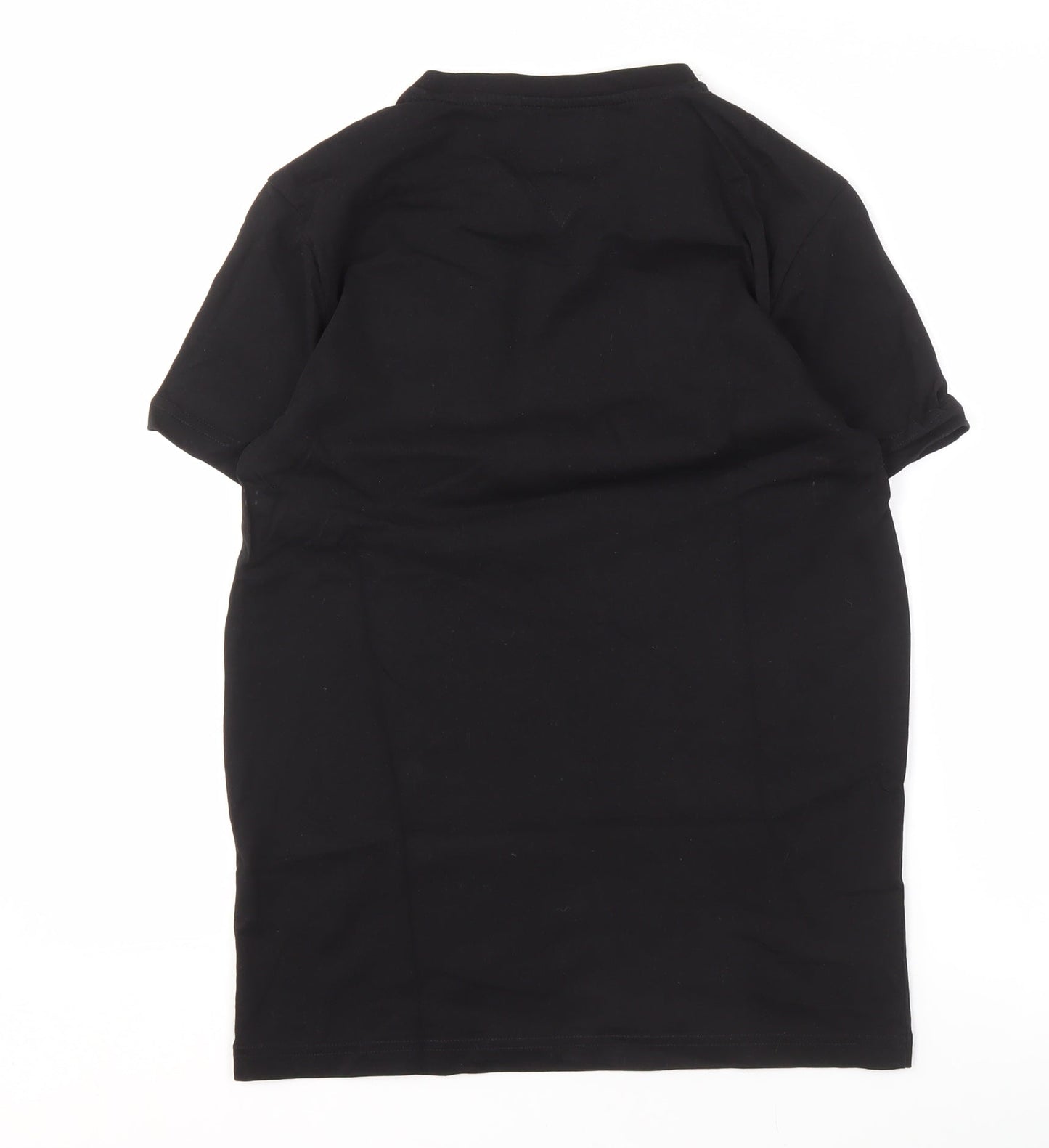 ETO Men's Black V-Neck M T-Shirt with Pocket