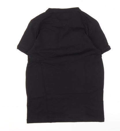 ETO Men's Black V-Neck M T-Shirt with Pocket