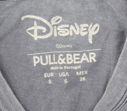 Unisex Adults UK Size S Pull & Bear Grey Basic T-Shirt