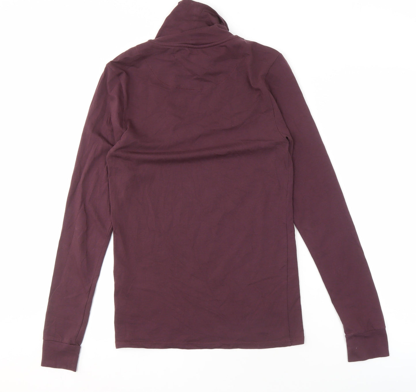 Siksilk Men's Purple Roll Neck T-Shirt M