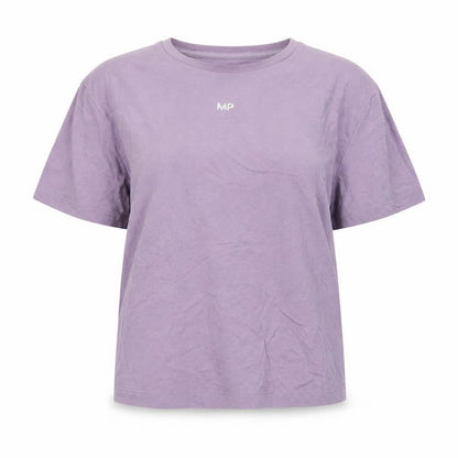 Womens UK Size L MP Purple Basic T-Shirt