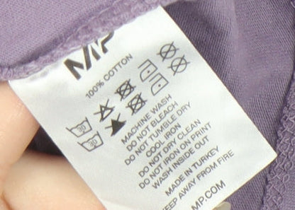 Womens UK Size L MP Purple Basic T-Shirt