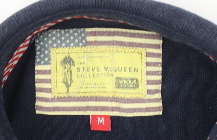 Barbour Men's Blue M Horse Graphic Polo