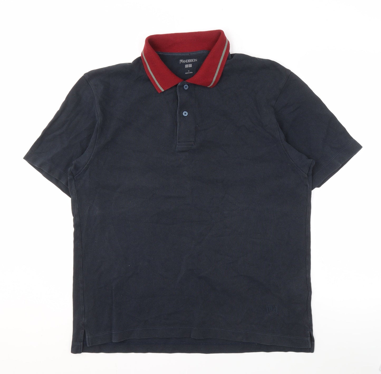 JW Anderson x UNIQLO Men's Blue Polo Shirt Size M