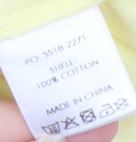 Womens UK Size S Hush Yellow Basic T-Shirt