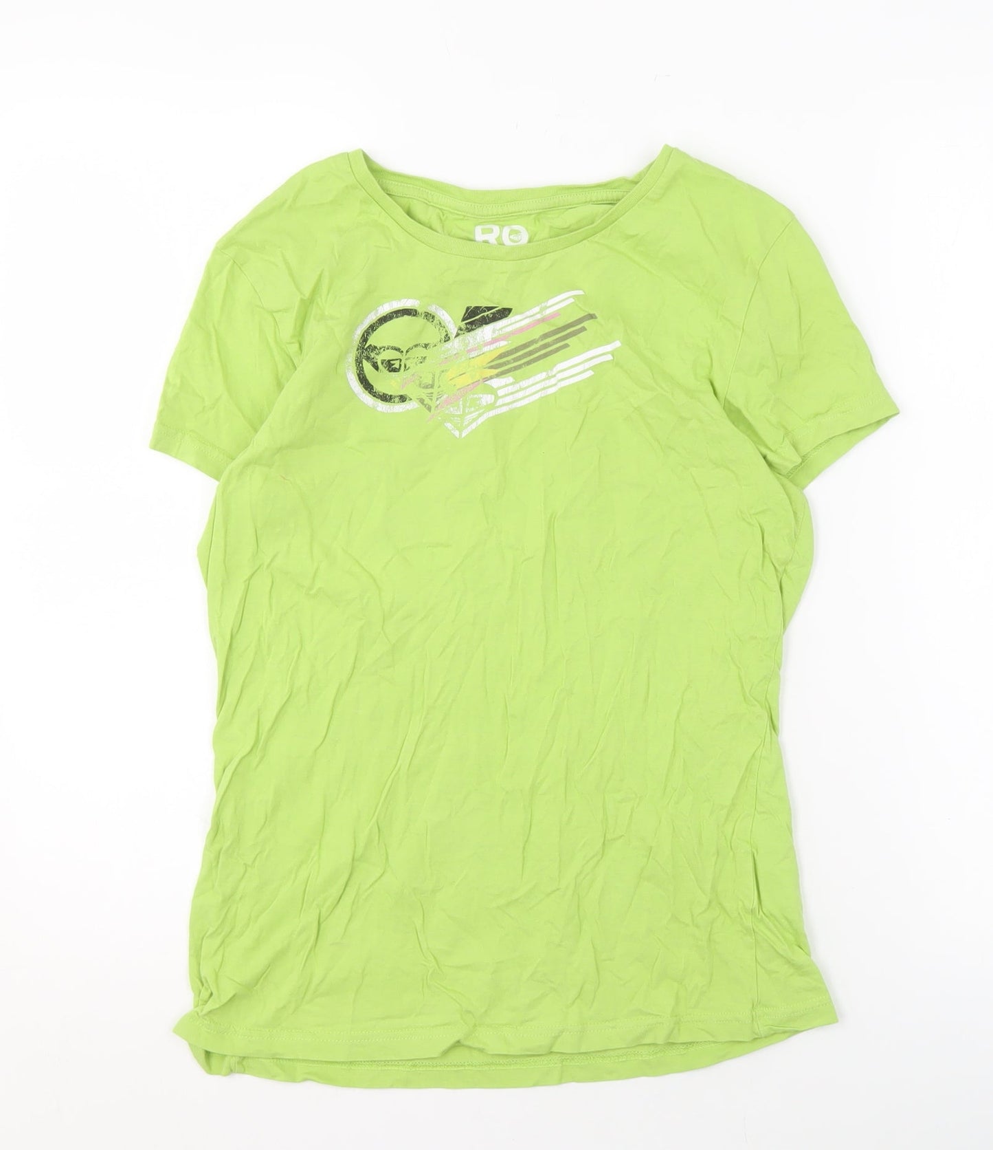 Womens UK Size XL ROXY Green Basic T-Shirt